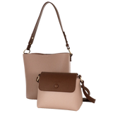 Bag in bag M bree beige/ verde/ nero/ rosa
