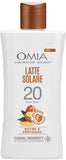 Omia latte solare spf20 protezione media con Argan del Marocco 200ml