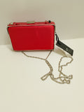 Borsa cerimonia rossa con strass argento
