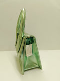 Borsa cerimonia trik bijoux con manico verde chiaro