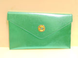 Borsa di Trik Bijoux piatta con patta VERDE ACQUA