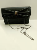Borsa cerimonia nera glitter di Gemir con patta