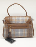 beverly hills polo club borsa donna bh-4251 azzurro/cuoio