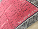 Flourad quadrato di gai mattiolo rosa e nero / nero e rosso