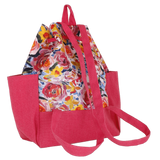 ZAINO MARE M di CAMOMILLA MILANO TROPICAL ARANCIONE/FUXIA/LIMONI VERDE