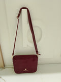 Borsa a tracolla donna di Beverly Hills polo Club BH-4604 bordeaux/cuoio