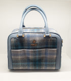 Borsa donna beverly hills polo club bh-4250 azzurro/ cuoio