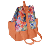 ZAINO MARE M di CAMOMILLA MILANO TROPICAL ARANCIONE/FUXIA/LIMONI VERDE