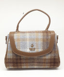 beverly hills polo club borsa donna bh-4251 azzurro/cuoio