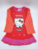 Set pigiama di Hello Kitty ROSSO E FUCSIA taglia 8/9anni