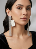 Orecchini trik bijoux Swarovski argento