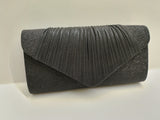 Borsa cerimonia nera glitter di Gemir con patta