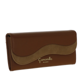 Portafoglio L emma di camomilla Milano marrone/off white