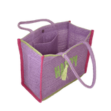 BORSA MARE M CROCHET COLORFUL di camomilla Milano ARANCION/ROSA/LILLA