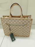 Borsa donna di Beverly Hills polo Club BH-4531 BEIGE STAMPA