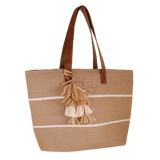 Borsa mare L Holiday DI CAMOMILLA MILANO VERDE/BEIGE COD.23393/23388
