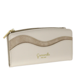 Camomilla milano portafoglio / carte L Emma off white/ marrone
