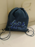 Sacca a zainetto di BACI& ABBRACCI NERO/BLU