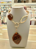 Collana Byba con pietre marmorizzate