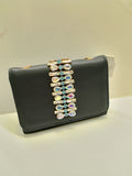 Borsa cerimonia di Gemir BLU SCURA con strass boreali