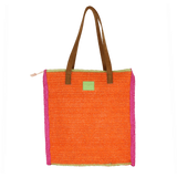 SPORTA MARE M CROCHET COLORFUL ARANCIONE di Camomilla Milano Cod.23344