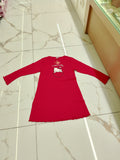 Camicia da notte a manica lunga di Hello Kitty ROSSO