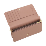 Borsa / portafoglio nice office  di camomilla Milano rosa/ taupe/ nero/ rosso