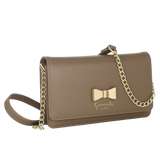 Borsa / portafoglio nice office  di camomilla Milano rosa/ taupe/ nero/ rosso