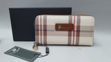 portafoglio donna di beverly hills polo club bh-3329 fantasia beige e rosso