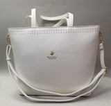 borsa a spalla donna di beverly hills polo club bh-3300 cirpia/ bianco/ nero/ oro