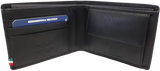 Portafoglio uomo vera pelle AERONAUTICA MILITARE - Leather Wallet Nero/Blu/Moro - AM-102