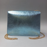Borsa trik bijoux lucida con catenina oro di colore lilla/ verde chiaro/ verde tiffany/ celeste