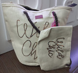 Set Borsa mare e pochette di camomilla milano cod.55556