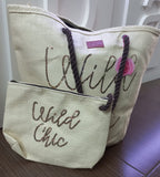 Set Borsa mare e pochette di camomilla milano cod.55556