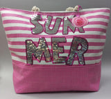 Borsa mare camomilla milano cod.54367 rosa/ blu