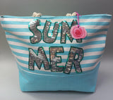 Borsa mare camomilla milano cod.54367 rosa/ blu