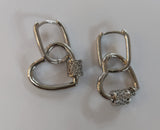 ORECCHINI DOLMAN FORMA CUORE,STELLA,RETTANGOLO COLORE ORO,ARGENTO ART OR 15756