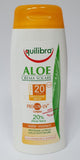 Crema solare Aloe di Equilibra con spf10/ spf20 da 200ml