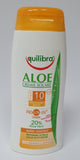 Crema solare Aloe di Equilibra con spf10/ spf20 da 200ml