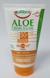 Crema solare di Equilibra da 150ml protezione Alta spf/30spf50 con Aloe Vera