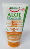 Crema solare di Equilibra da 150ml protezione Alta spf/30spf50 con Aloe Vera