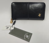 Portafoglio donna Polo club bh-2614 nero/ blu/ cipria