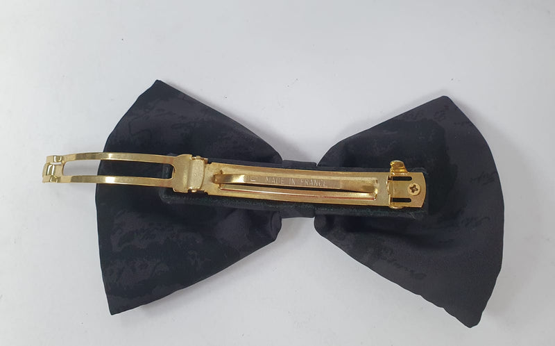 Fermaglio Magnetic di alviero Martini con fiocco morbido grande  Nero/ blu/ Viola