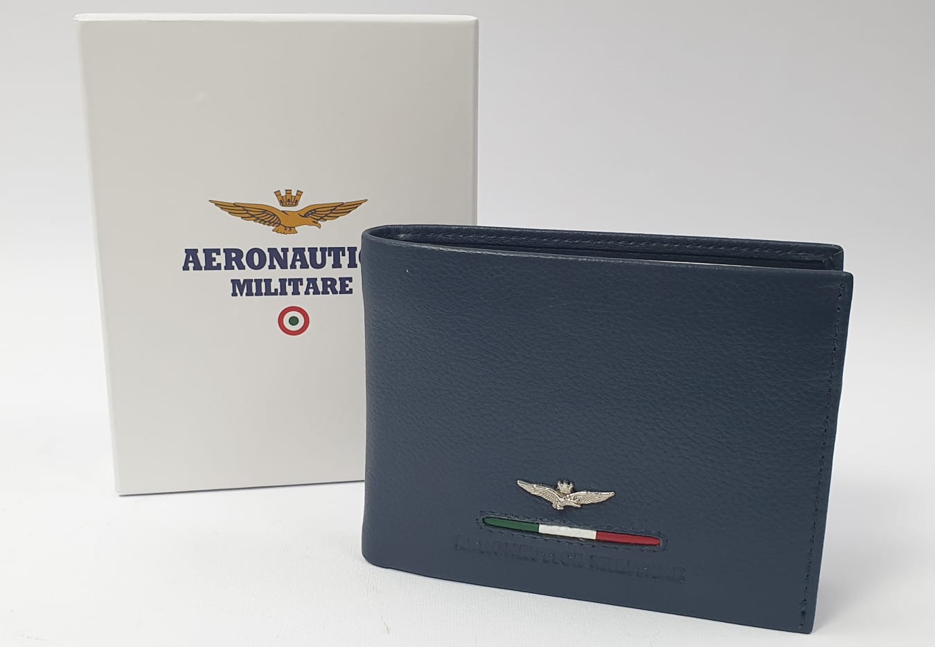 Portafoglio aeronautica militare Am 151 nero blu Bagus Parfum