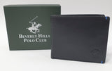 Portafoglio uomo beverly hills polo club bh-1170 nero/bluette - blu/grigio