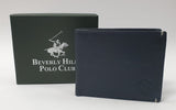 Portafoglio uomo beverly hills polo club bh-1170 nero/bluette - blu/grigio