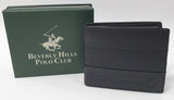 Portafoglio uomo piccolo di beverly hills polo club bh-1381 nero/ blu