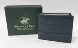 Portafoglio uomo piccolo di beverly hills polo club bh-1381 nero/ blu