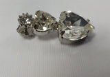 Orecchini donna di trik bijoux con cristalli e pendente a forma di cuore, vari colori.