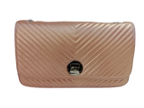 Beverly Hills Polo Club Borsa a Tracolla BH2052 Grande con catena Cipria
